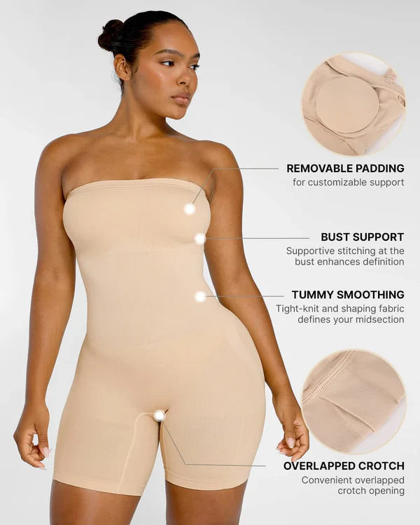 Skin Flow™ Seamless Sculpt Strapless Bodysuit